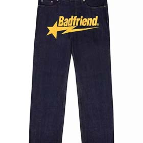Badfriend Lettering Loose Jeans (12 styles)-2495